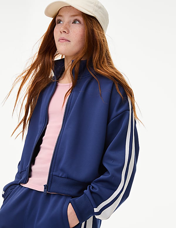 Striped Zip Up Track Jacket (6-16 Yrs) - CA