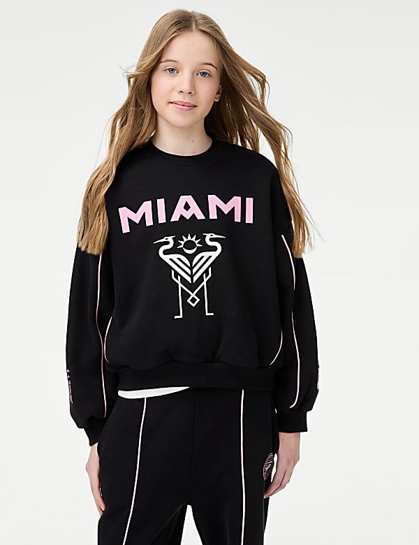 Sweat-shirt 100 % coton Inter Miami (du 6 au 16 ans) - LU