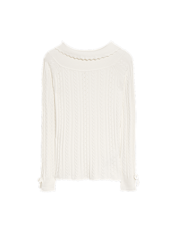 Knitted Bardot Top (6-16 Yrs)