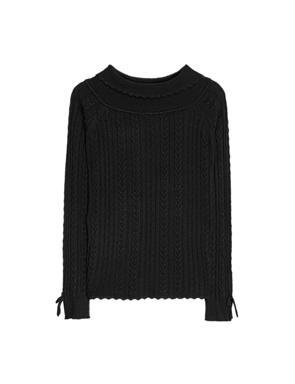 Knitted Bardot Top (6-16 Yrs)