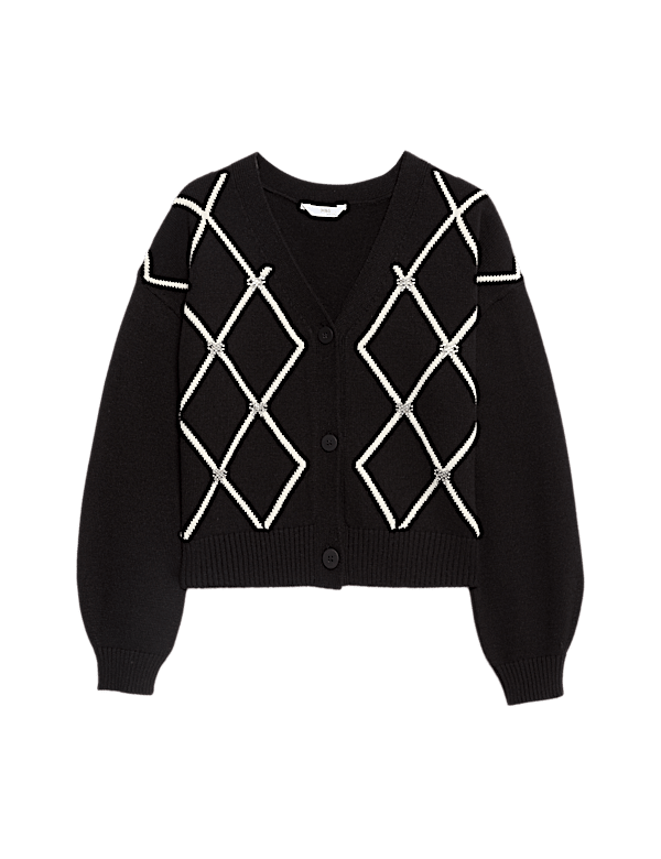 Diamante Bow Cardigan (6-16 Yrs)