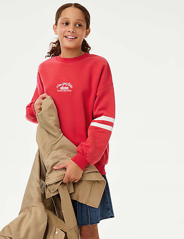 Sweatshirt Bahan Katun (6-16 Thn) - ID