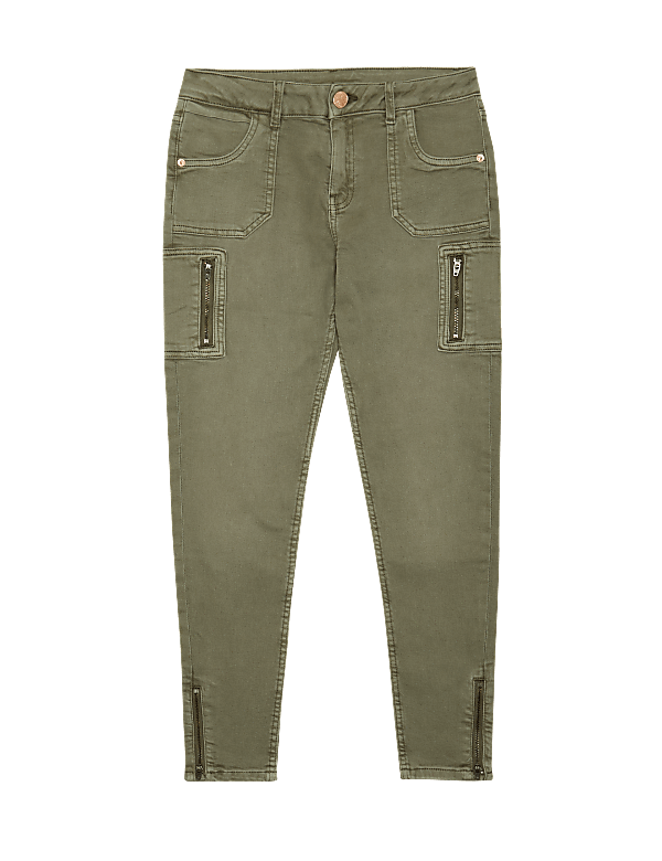 Skinny Denim Utility Jeans (6-14 Yrs)