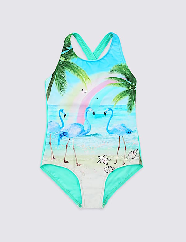Flamingo Print Swimsuit (3 Months - 16 Years)