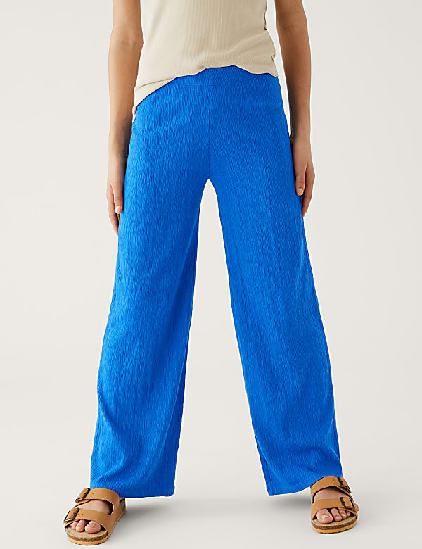 Cotton Blend Flared Trousers (6-16 Yrs)
