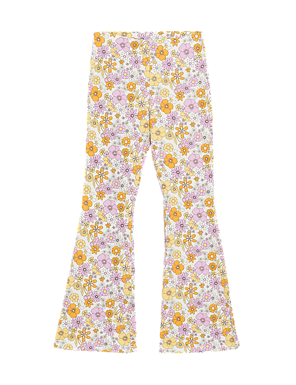 Cotton Rich Floral Leggings