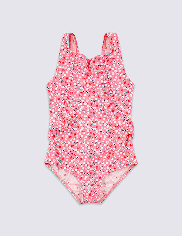 Cheery Print Frill Swimsuit (3-16 Years)