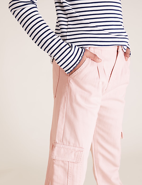 Cotton Cargo Trousers (6-14 Yrs)