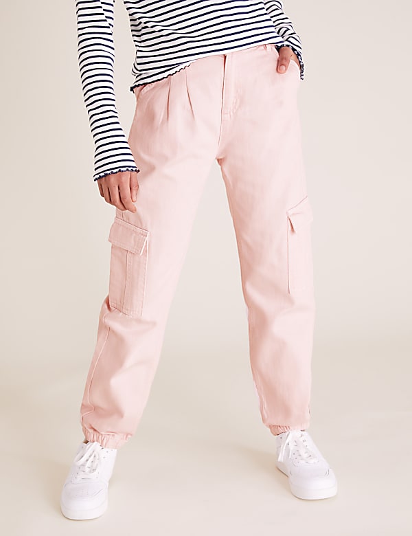 Cotton Cargo Trousers (6-14 Yrs)