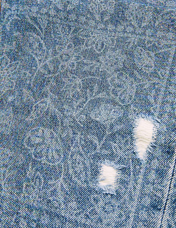 Mom Fit Denim Floral Jeans (6-16 Yrs)