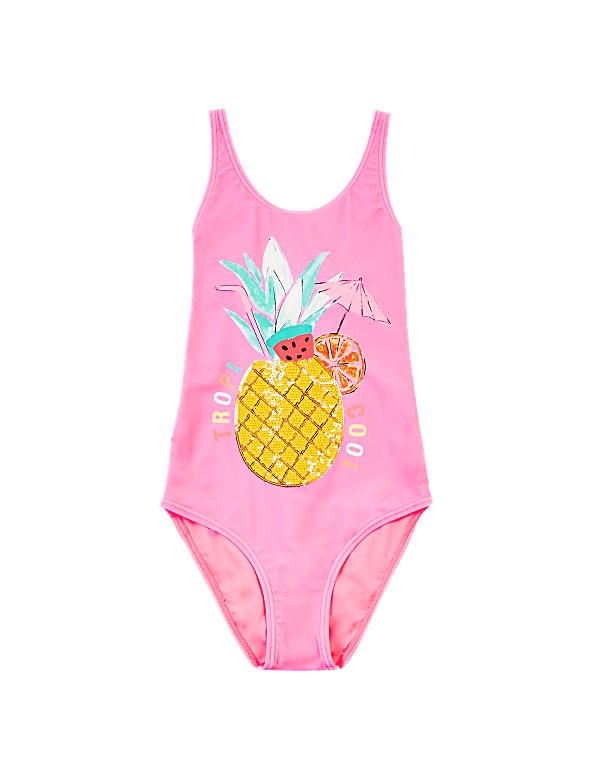 Pineapple Sequin Swimsuit (6-16 Yrs)