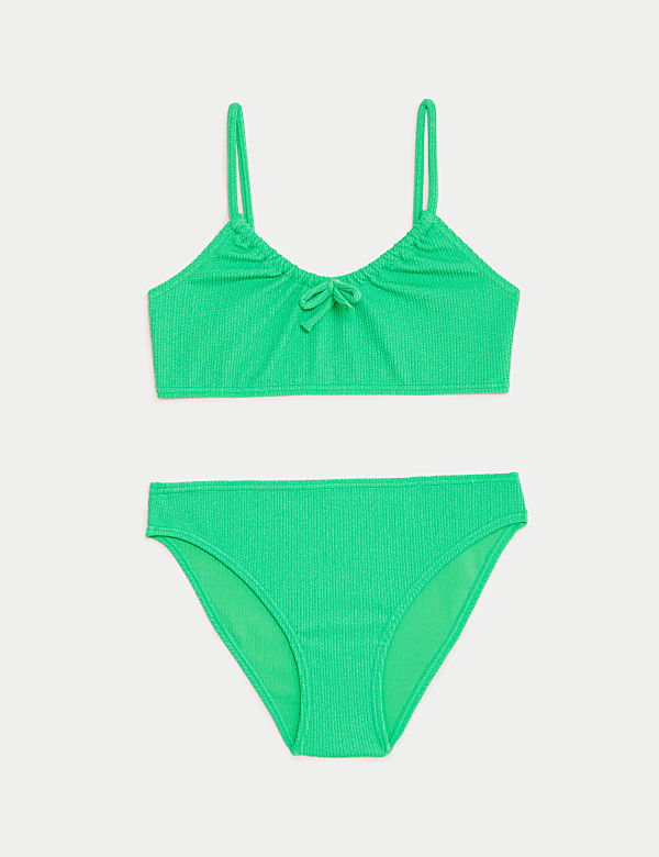 Bikini texturizado de efecto arrugado (6-16 años) - US