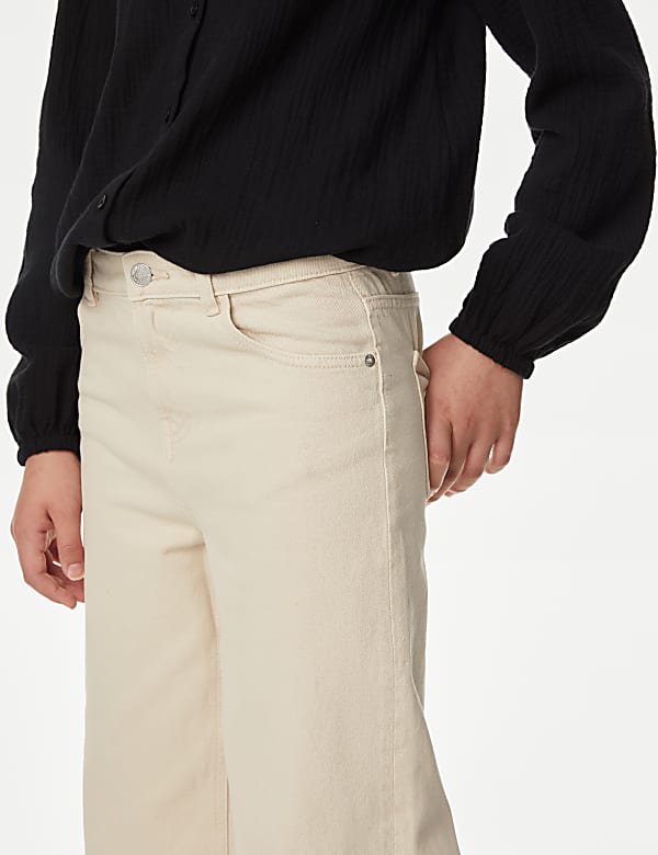 Wide Leg Denim Jeans (6-16 Yrs)