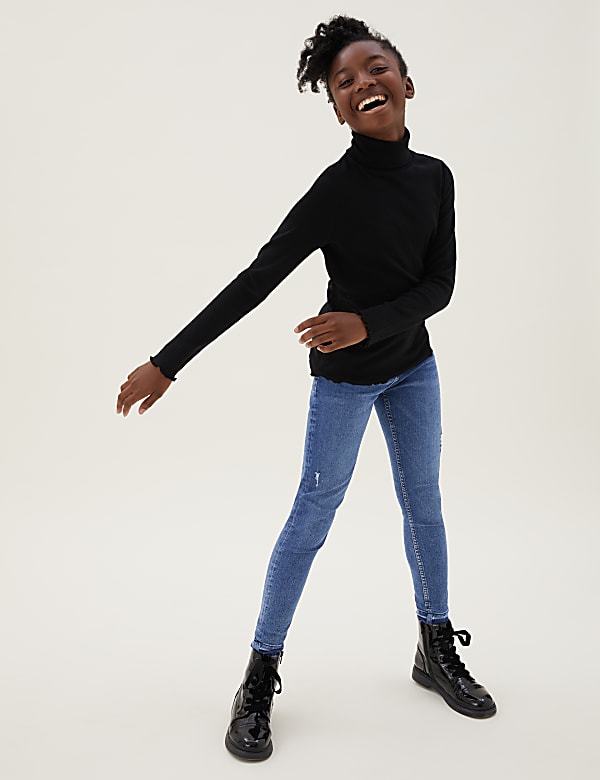Mini Ivy Skinny Denim Ripped Jeans (6-16 Yrs)