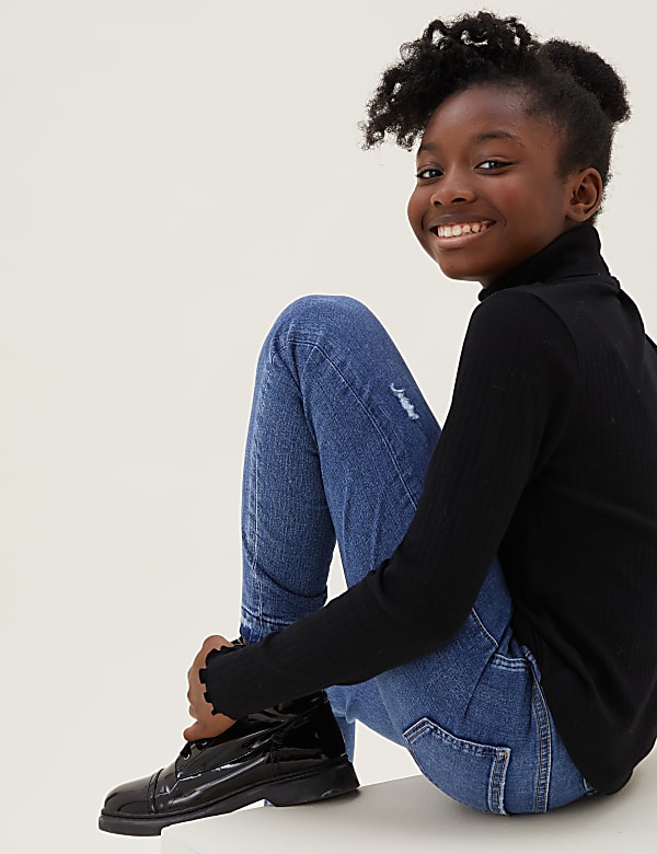 Mini Ivy Skinny Denim Ripped Jeans (6-16 Yrs)