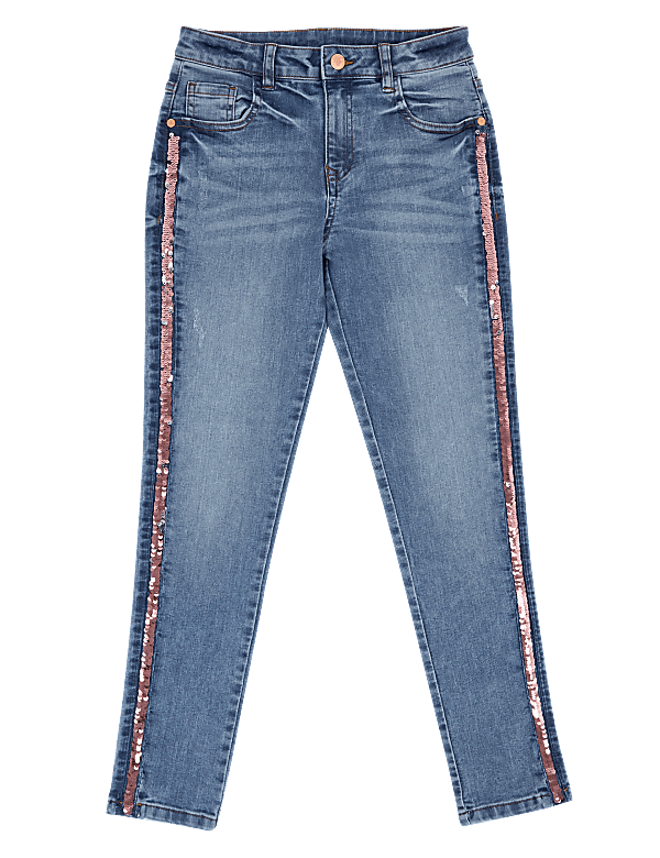 Mini Ivy Super Skinny Sequin Jeans (6-16 Yrs)