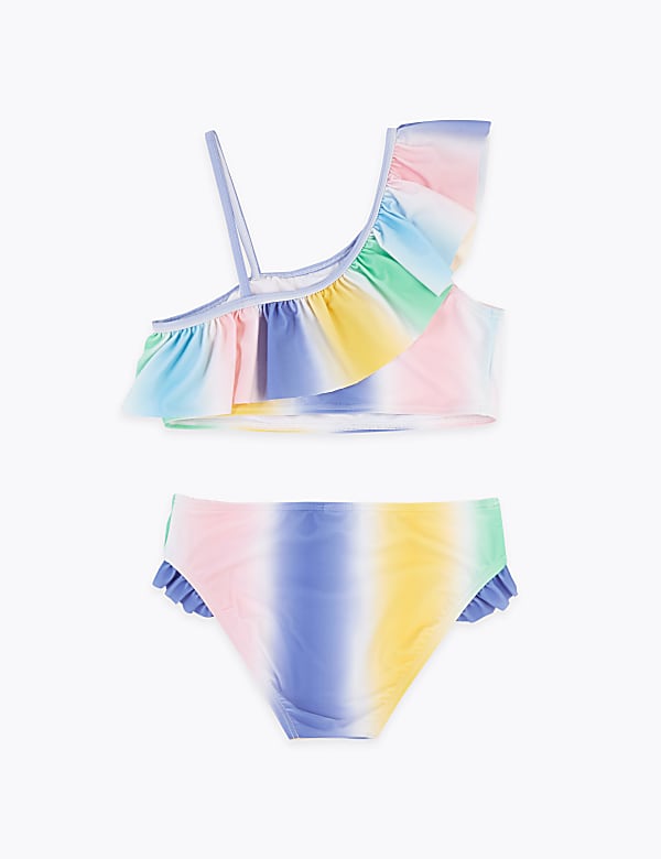 Ombre One Shoulder Bikini (6-16 Yrs)