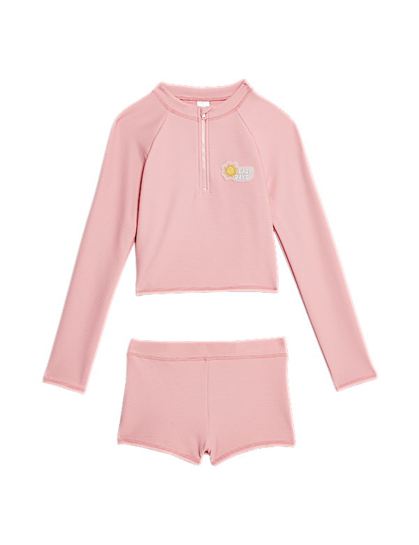 2pc Long Sleeve Rash Vest Set