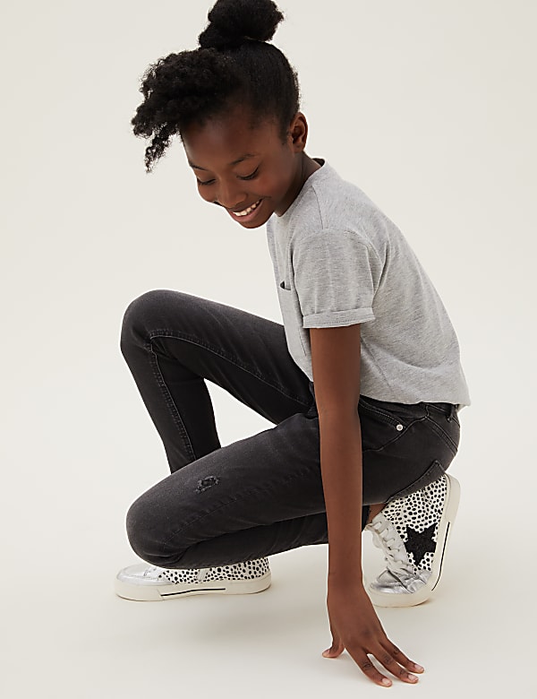 Mini Ivy Skinny Denim Ripped Jeans (6-16 Yrs)