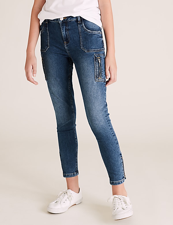 Slim Denim Utility Jeans (6-16 Yrs)