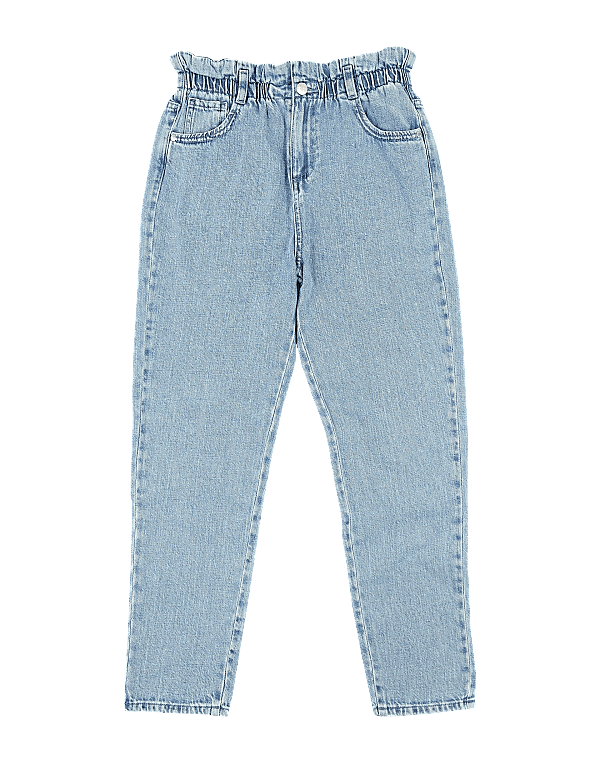 Regular Denim Paperbag Waist Jeans (6-16 Yrs)