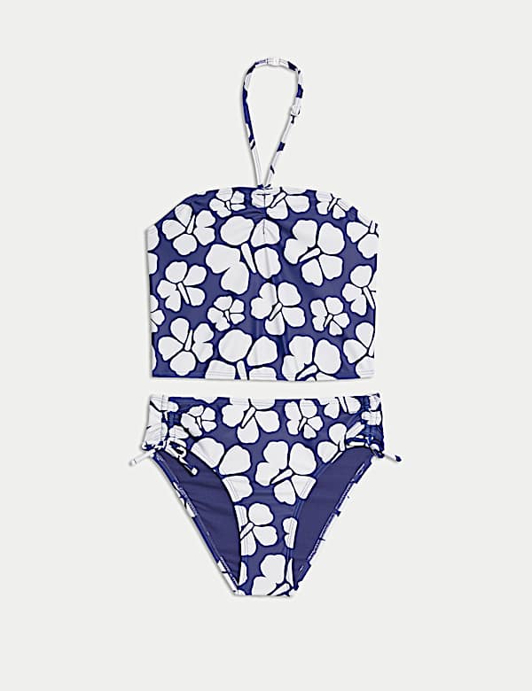 2pc Floral Halterneck Tankini (6-16 Yrs) - KG