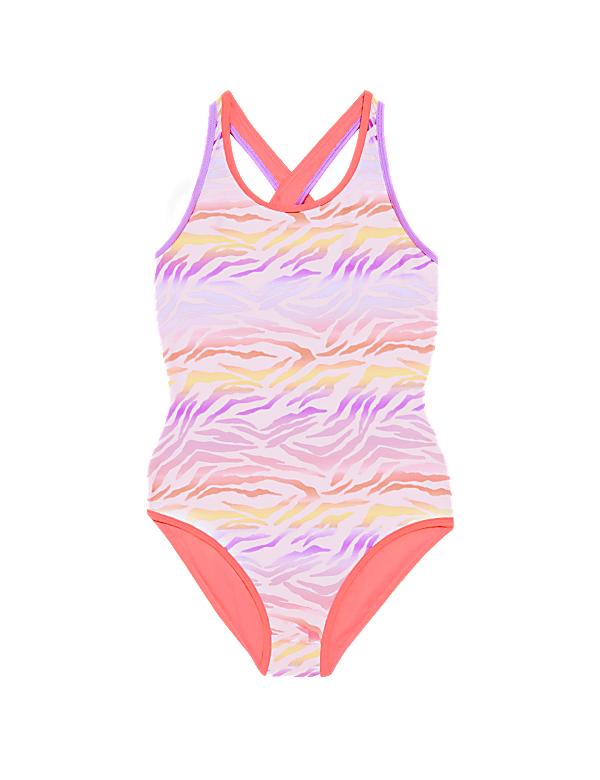 Zebra Print Swimsuit (6-16 Yrs)