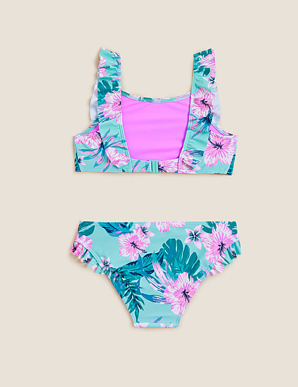 2pc Palm All Over Print Bikini (6-16 Yrs)