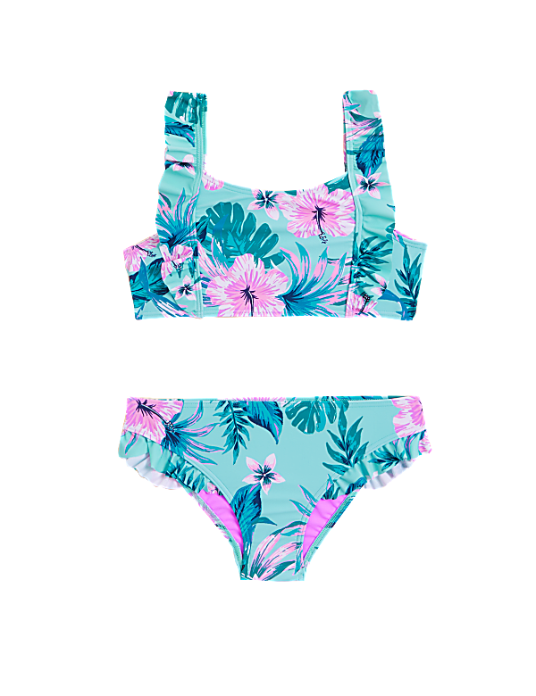 2pc Palm All Over Print Bikini (6-16 Yrs)