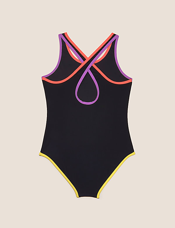 Ride The Wave Slogan Swimsuit (6-16 Yrs)