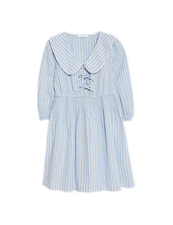 Pure Cotton Striped Dress (6-16 Yrs)