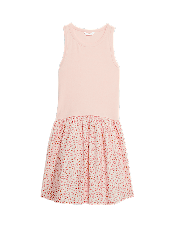 Cotton Rich Ribbed Dress (2-16 Yrs)