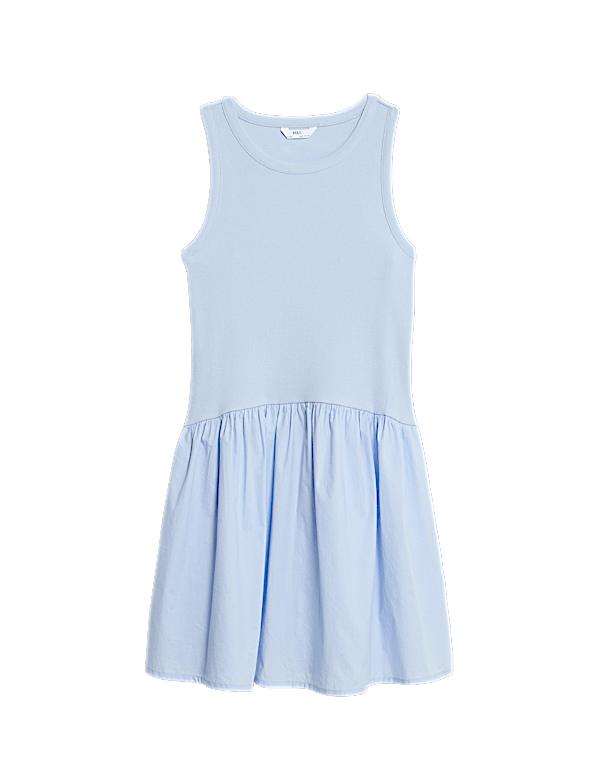 Cotton Rich Ribbed Dress (2-16 Yrs)