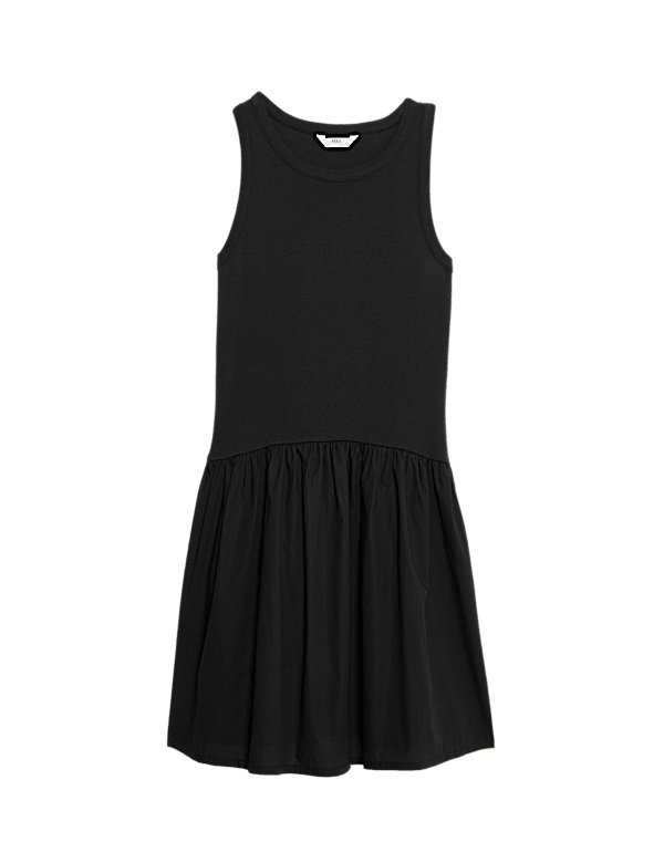 Cotton Rich Ribbed Dress (2-16 Yrs)