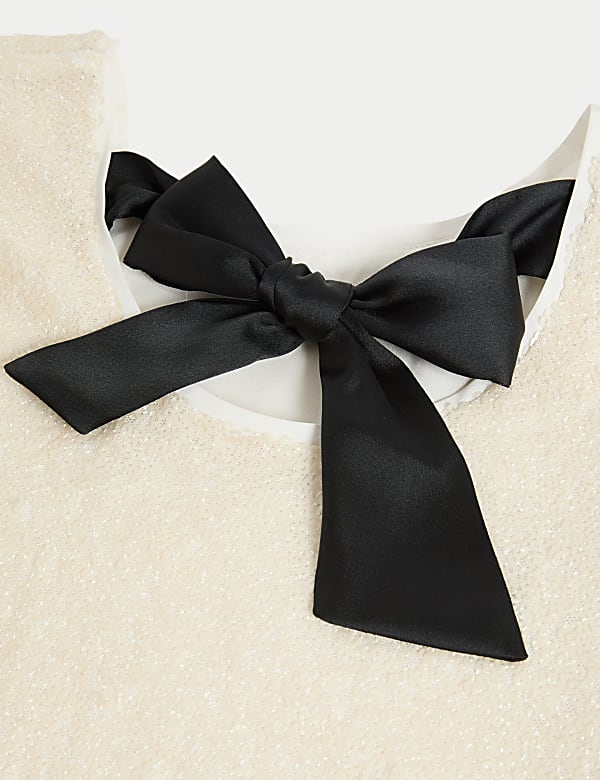 Sequin Bow Dress (2-16 Yrs)