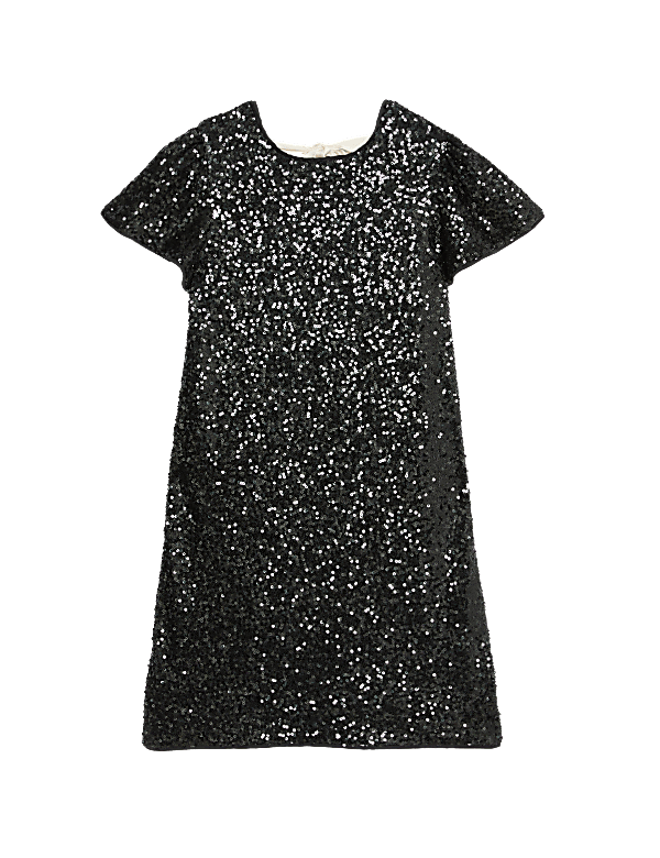 Sequin Bow Dress (2-16 Yrs)