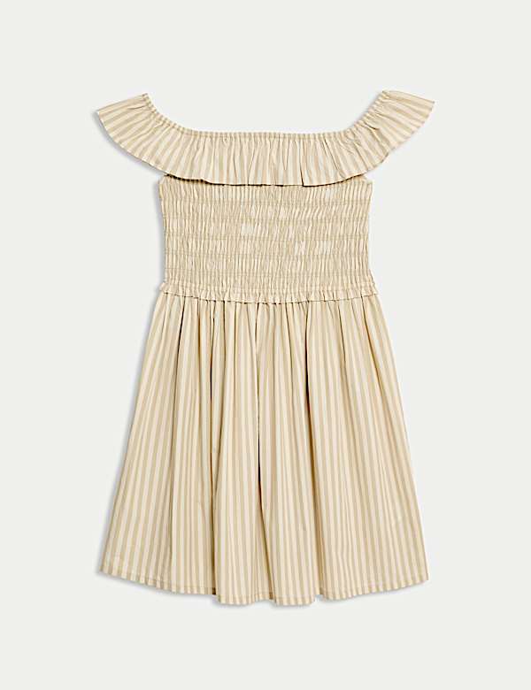 Pure Cotton Striped Dress (6-16 Yrs) - DE