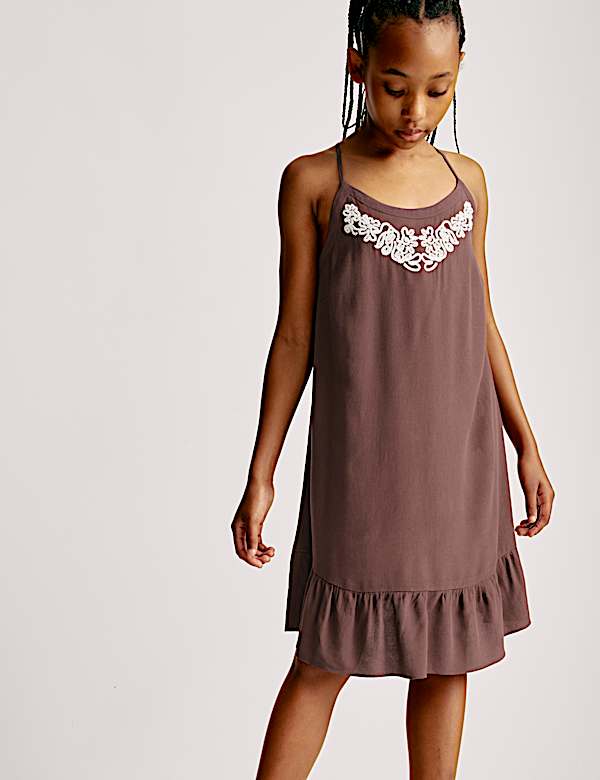 Vestido bordado (6-16 años) - ES