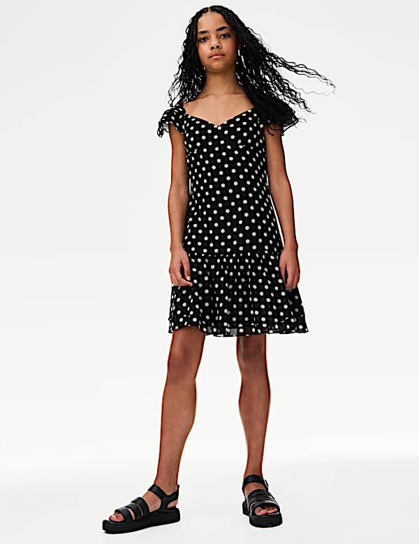 Floral Frill Dress (6-16 Yrs)