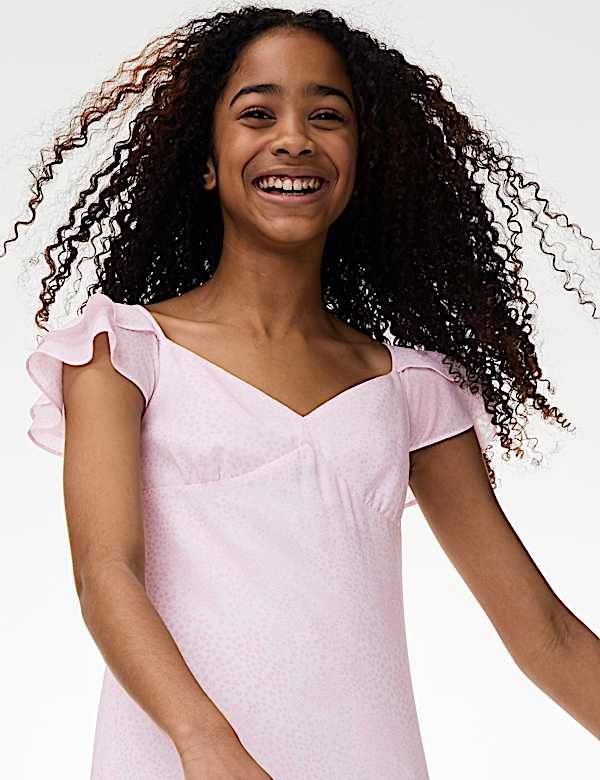 Floral Frill Dress (6-16 Yrs)