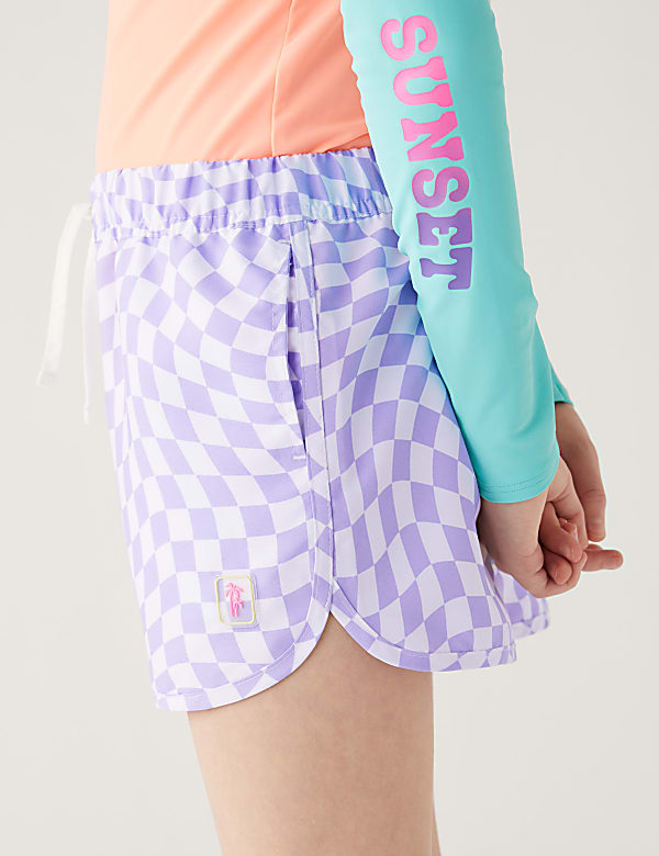 Checkerboard Swim Shorts