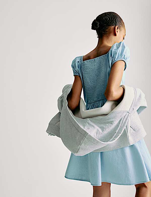 Pure Cotton Milkmaid Dress (6-16 Yrs)