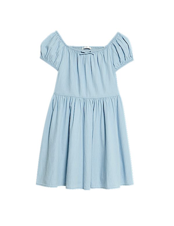 Pure Cotton Milkmaid Dress (6-16 Yrs)