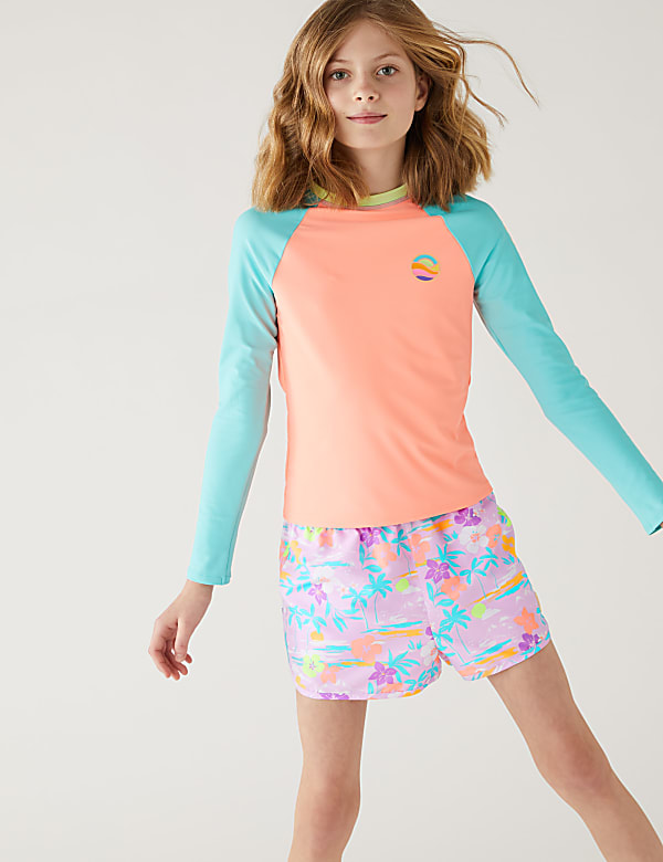 Palm Print Swim Shorts