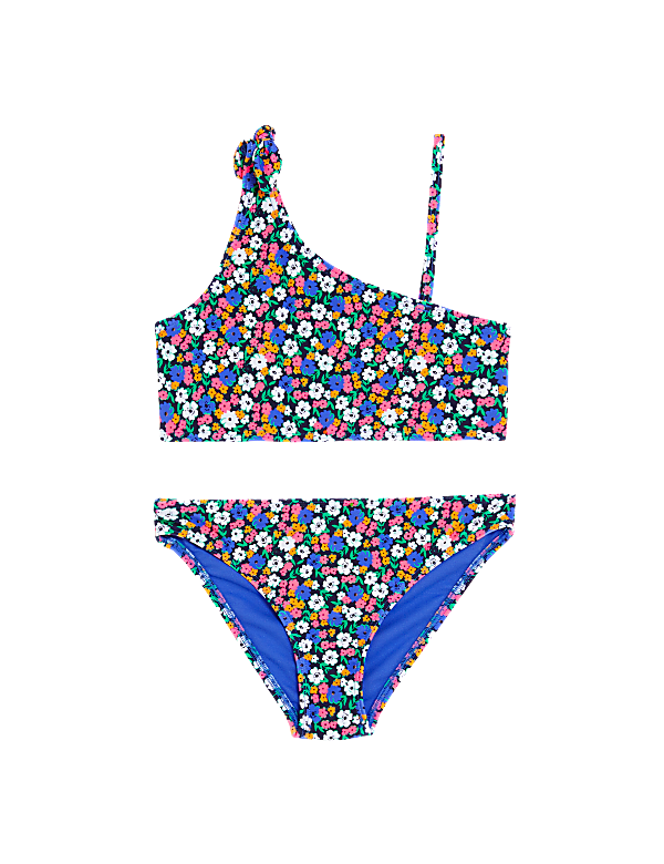 Floral One Shoulder Bikini