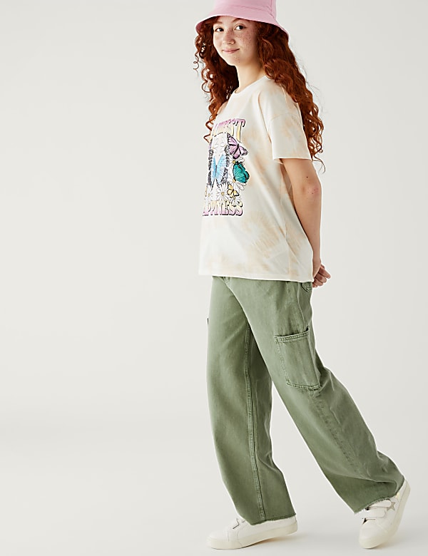 Denim Cargo Jeans