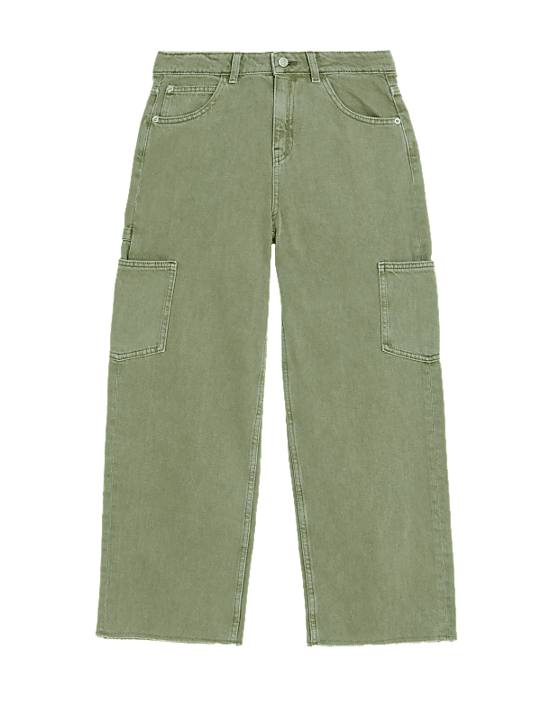 Denim Cargo Jeans