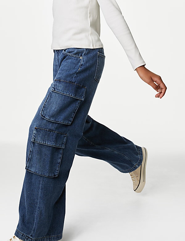90's Baggy Low Rise Denim Jeans (6-16 Yrs)