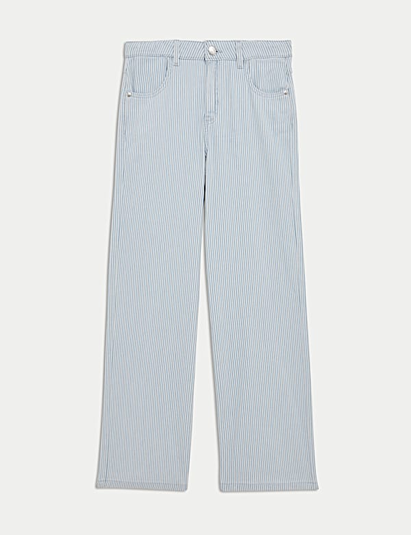 Wide Leg Denim Striped Jeans (2-16 Yrs) - NL