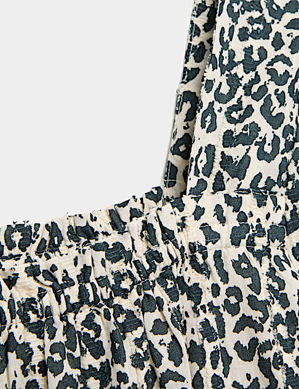Pure Cotton Leopard Print Dress (6-16 Yrs)